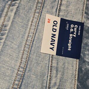 Old Navy Jeans Bundle!! 3 Pairs Woman's Plus 28W Assorted Raw Hem & Ripped NWT